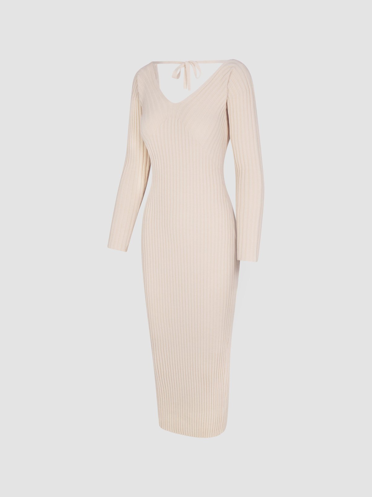 Très Soft Long-Sleeve Midi Sweater Dress