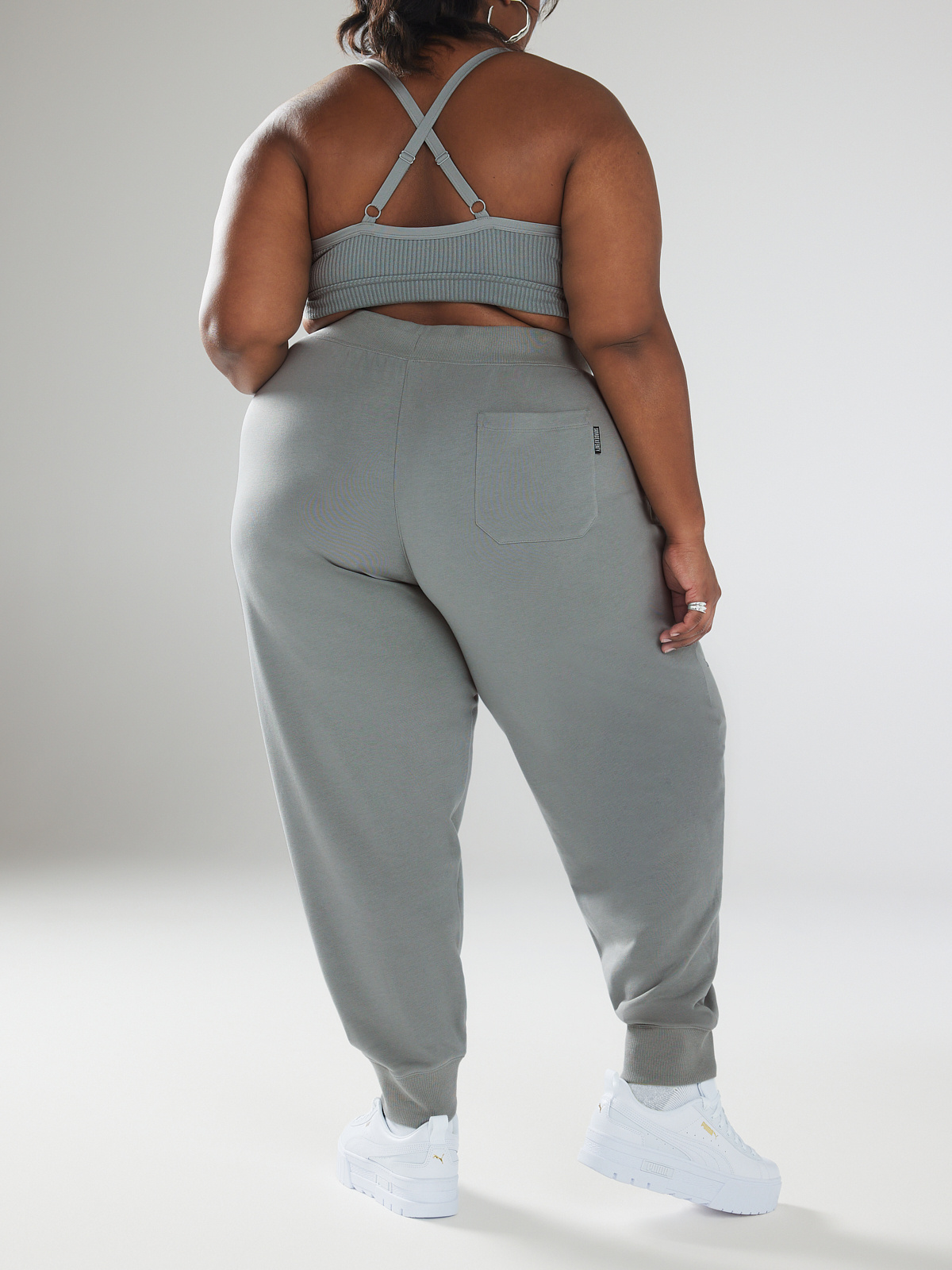 Women’s “Stay Reppin’” Jogger Set – LIGHT GREY