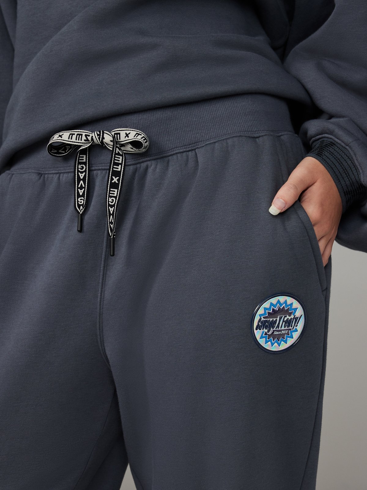 Essential Holographic Logo-Trim Jogger