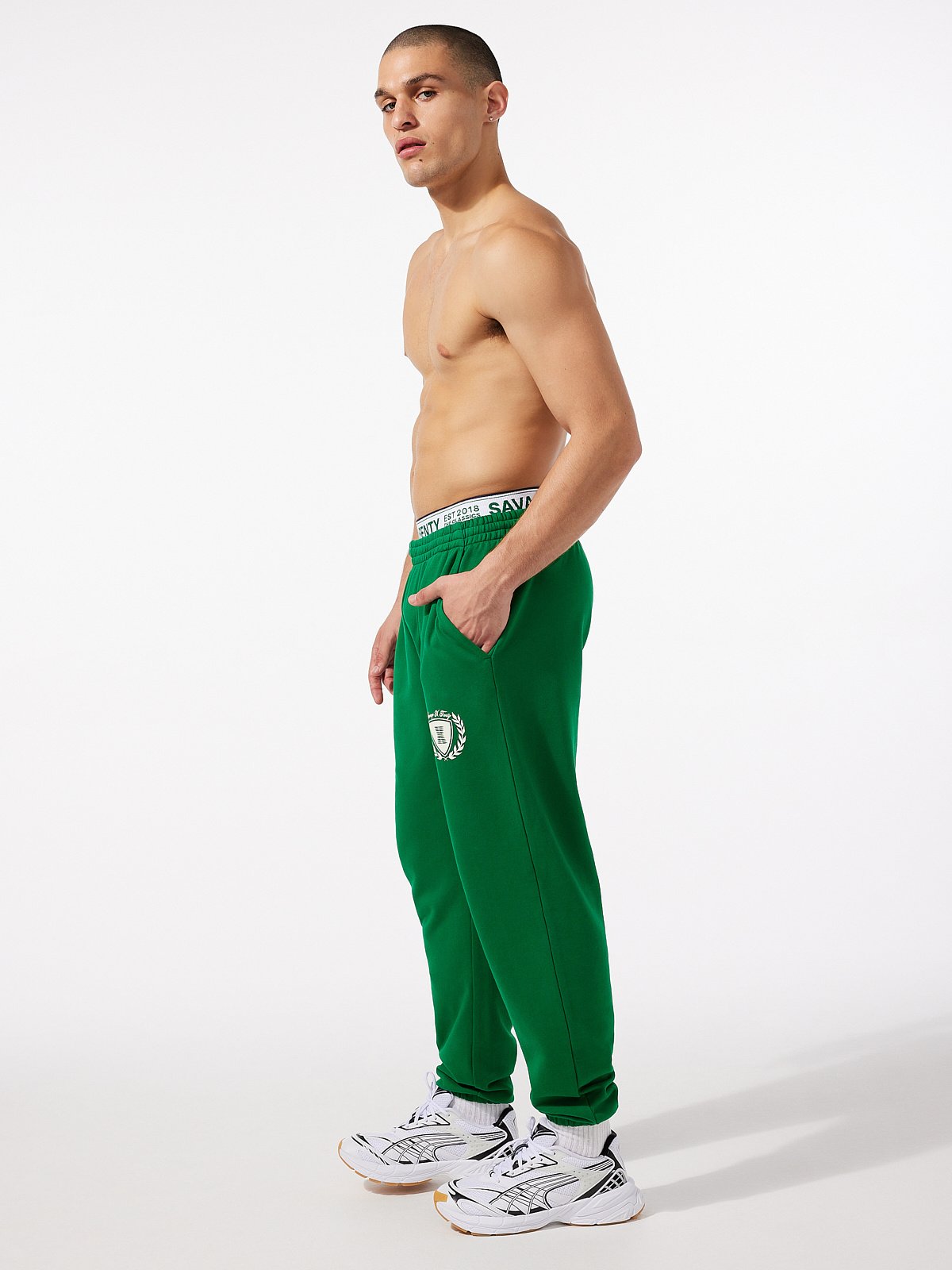 Xssential Terry Crest Sweatpant