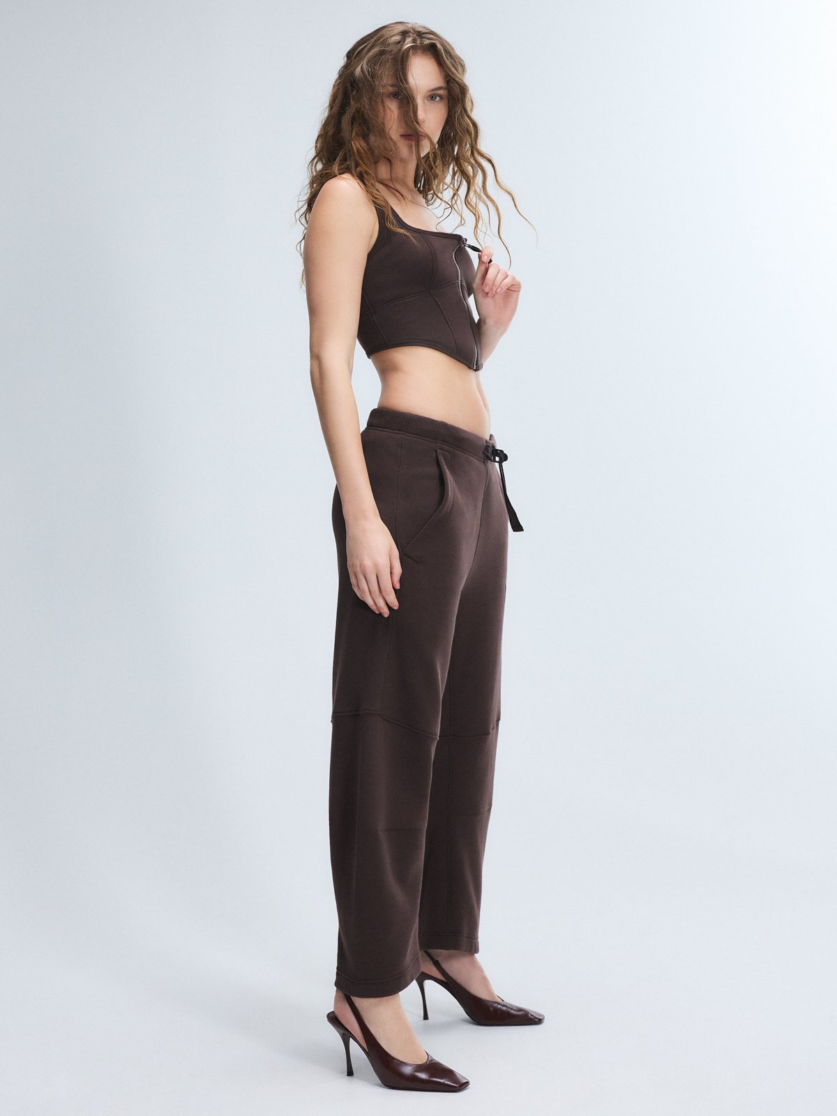 Cargo Fleece Barrel Leg Sweatpant