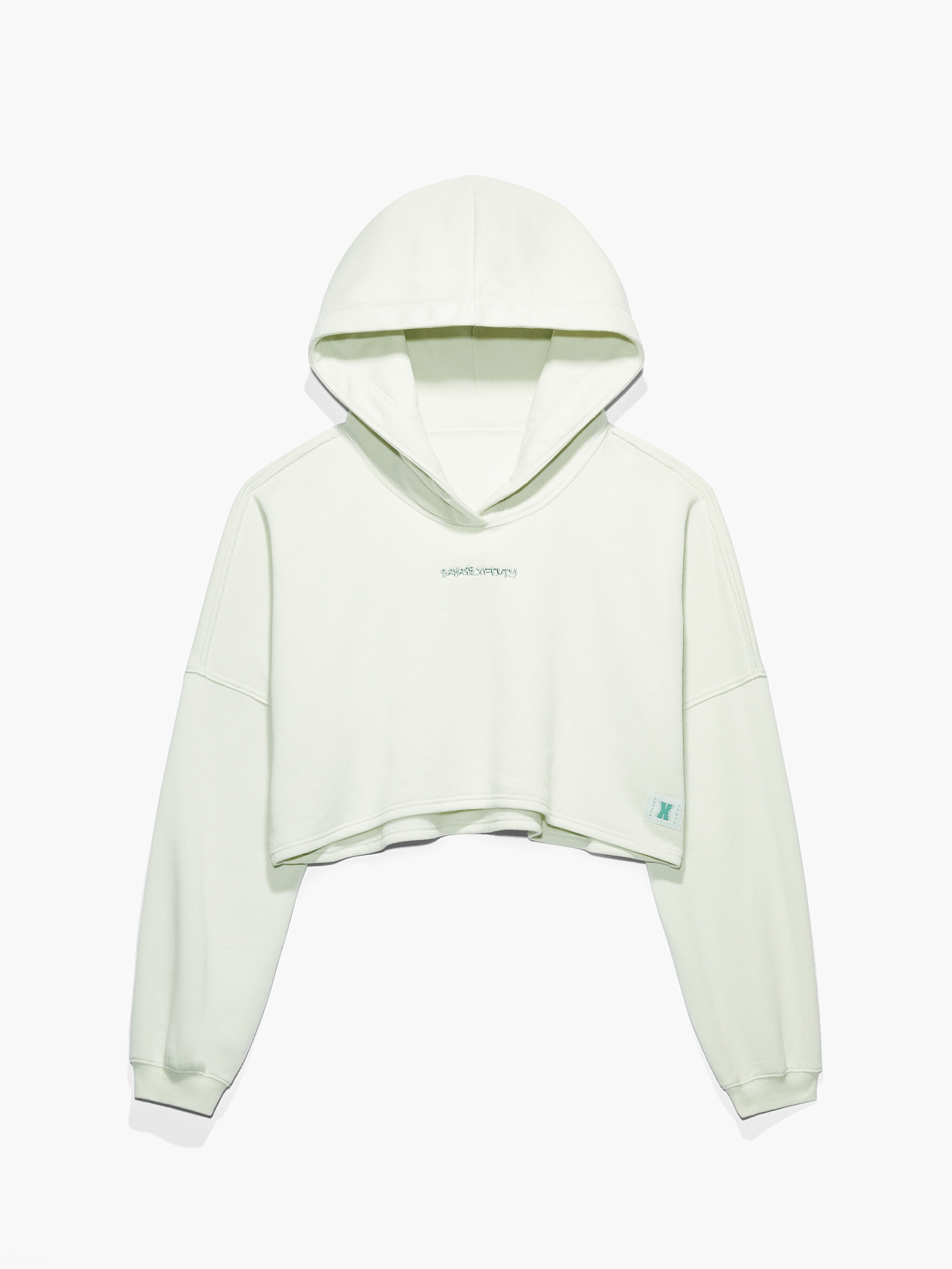 Xssential Terry Scope Logo Cropped Hoodie