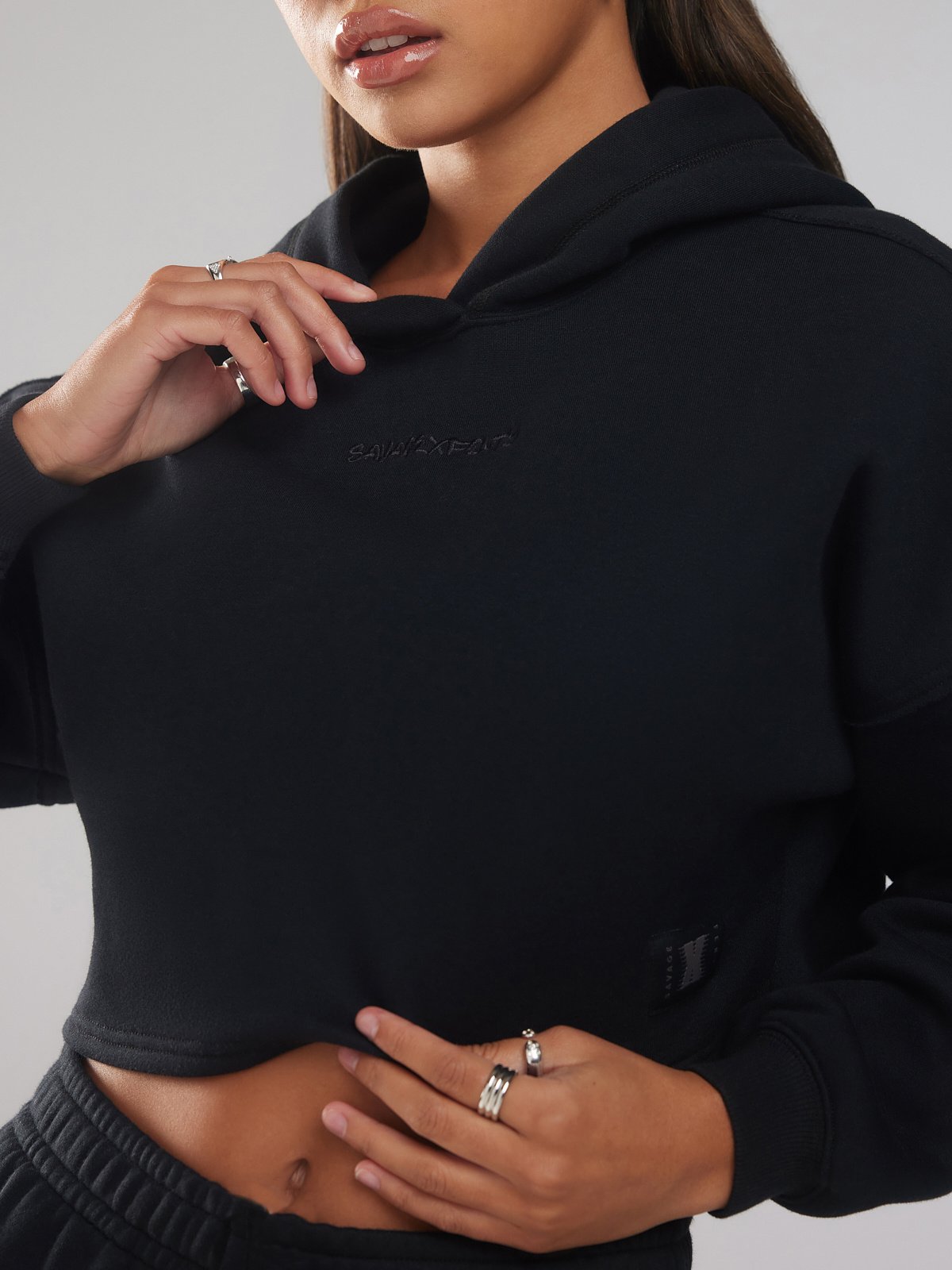 Xssential Oversized Hoodie in Black