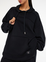 Xssential Scope Logo Oversized Hoodie in Brown