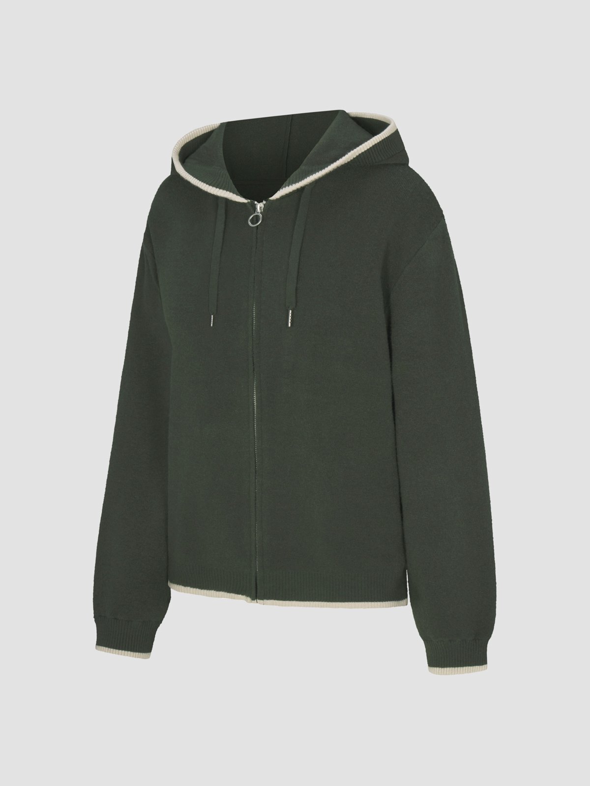 Lit Leisure Zip-Up Knit Hoodie