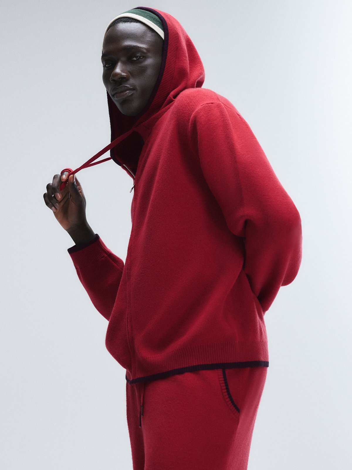 Lit Leisure Zip-Up Knit Hoodie