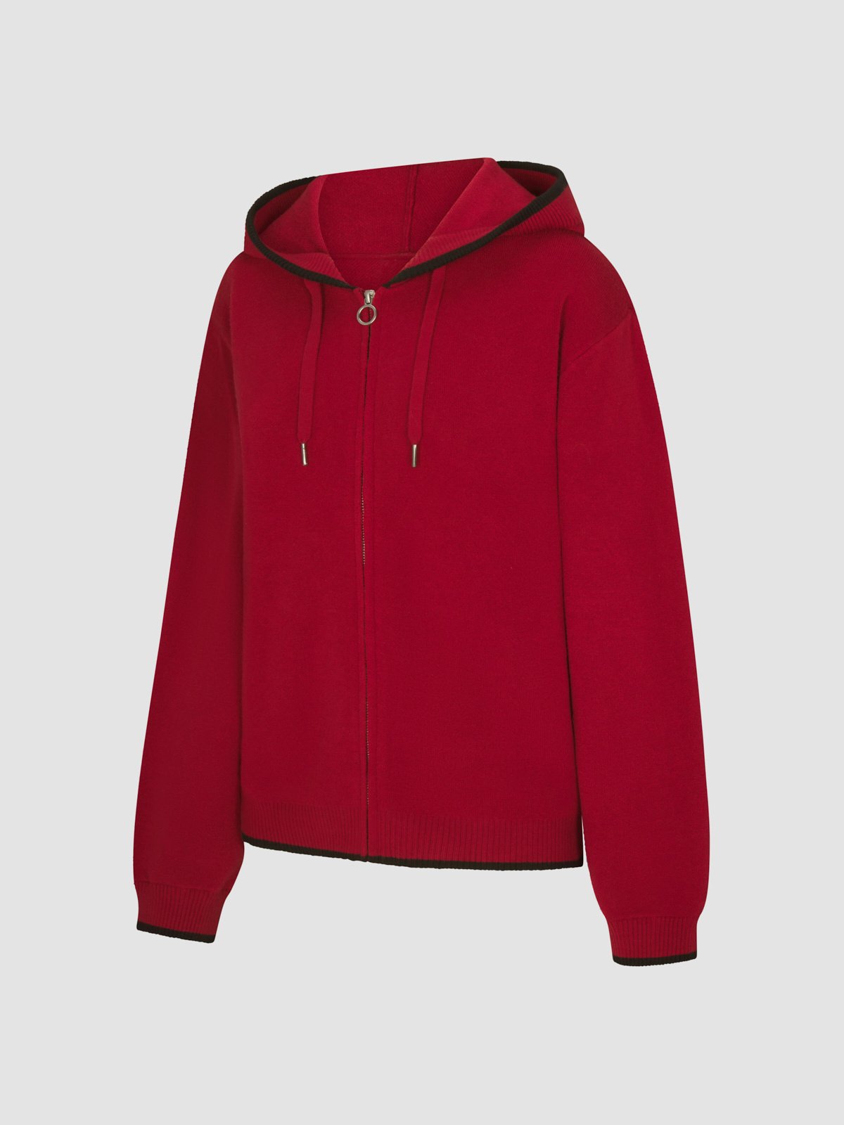 Lit Leisure Zip-Up Knit Hoodie