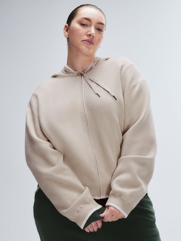 Lit Leisure Zip-Up Knit Hoodie