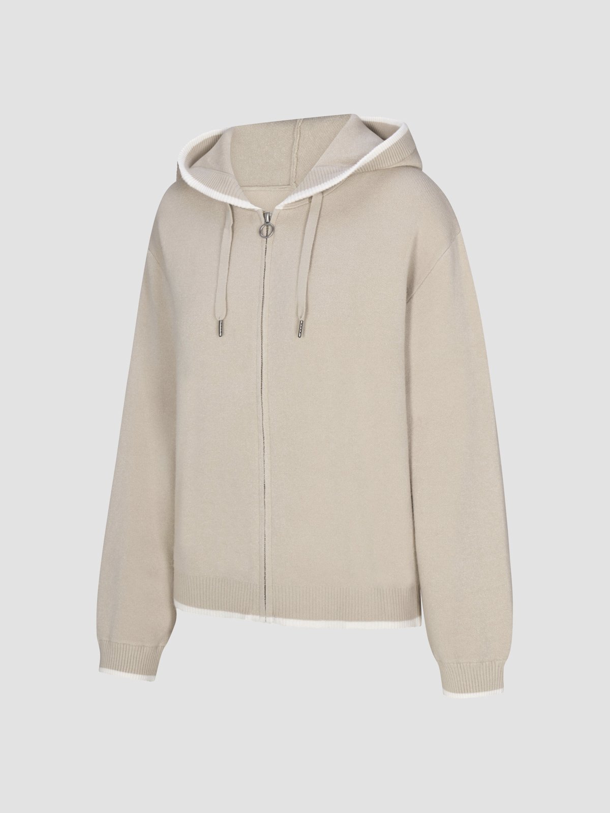 Lit Leisure Zip-Up Knit Hoodie