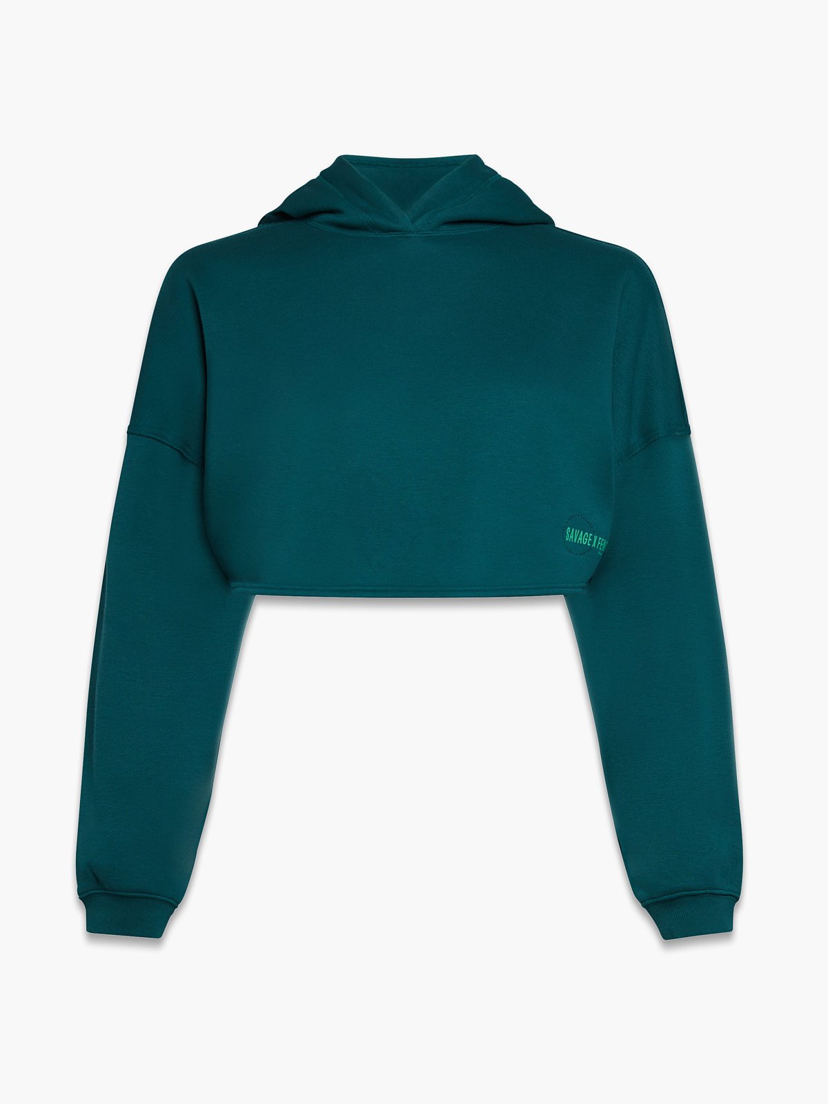 Essential Fleece Scope Logo Cropped Hoodie