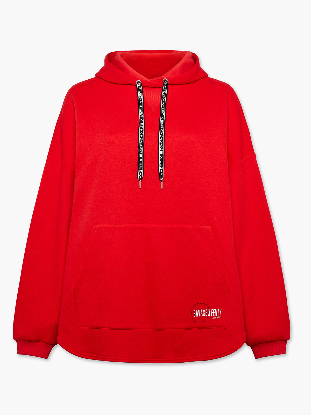Xssential Scope Logo Oversized Hoodie in Red | SAVAGE X FENTY