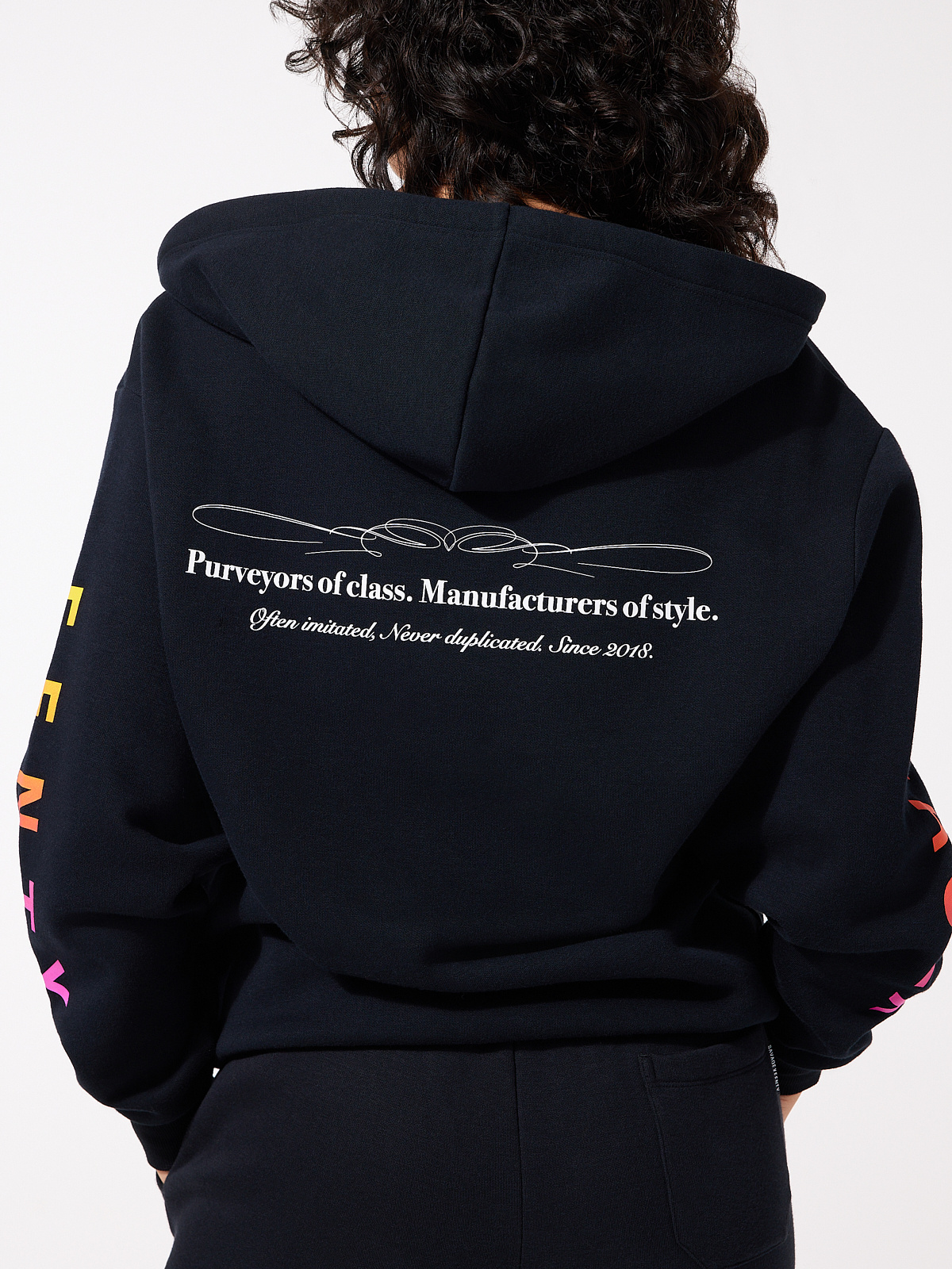 Essential Gradient Graphic Zip-Up Hoodie