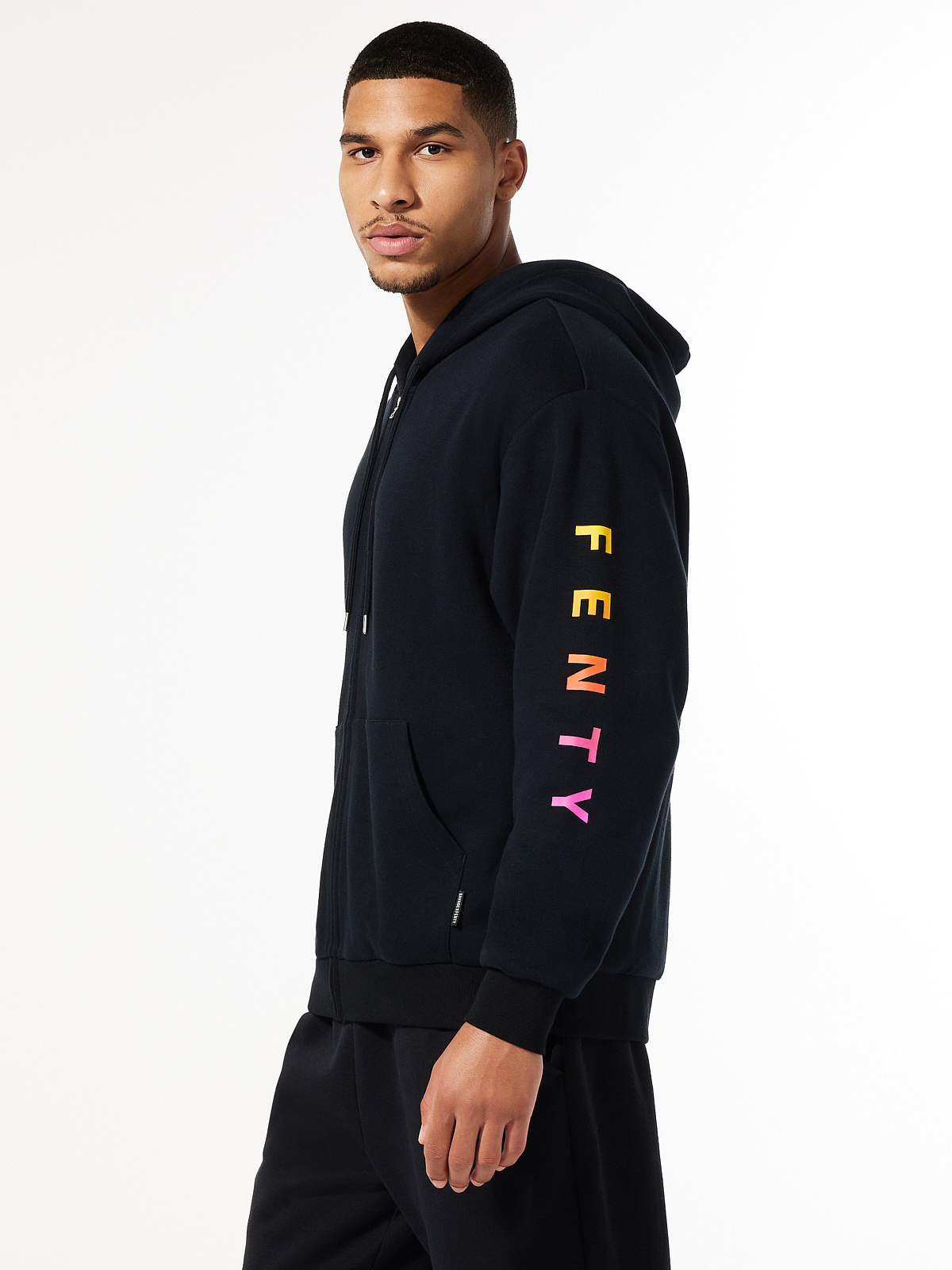 Essential Gradient Graphic Zip-Up Hoodie