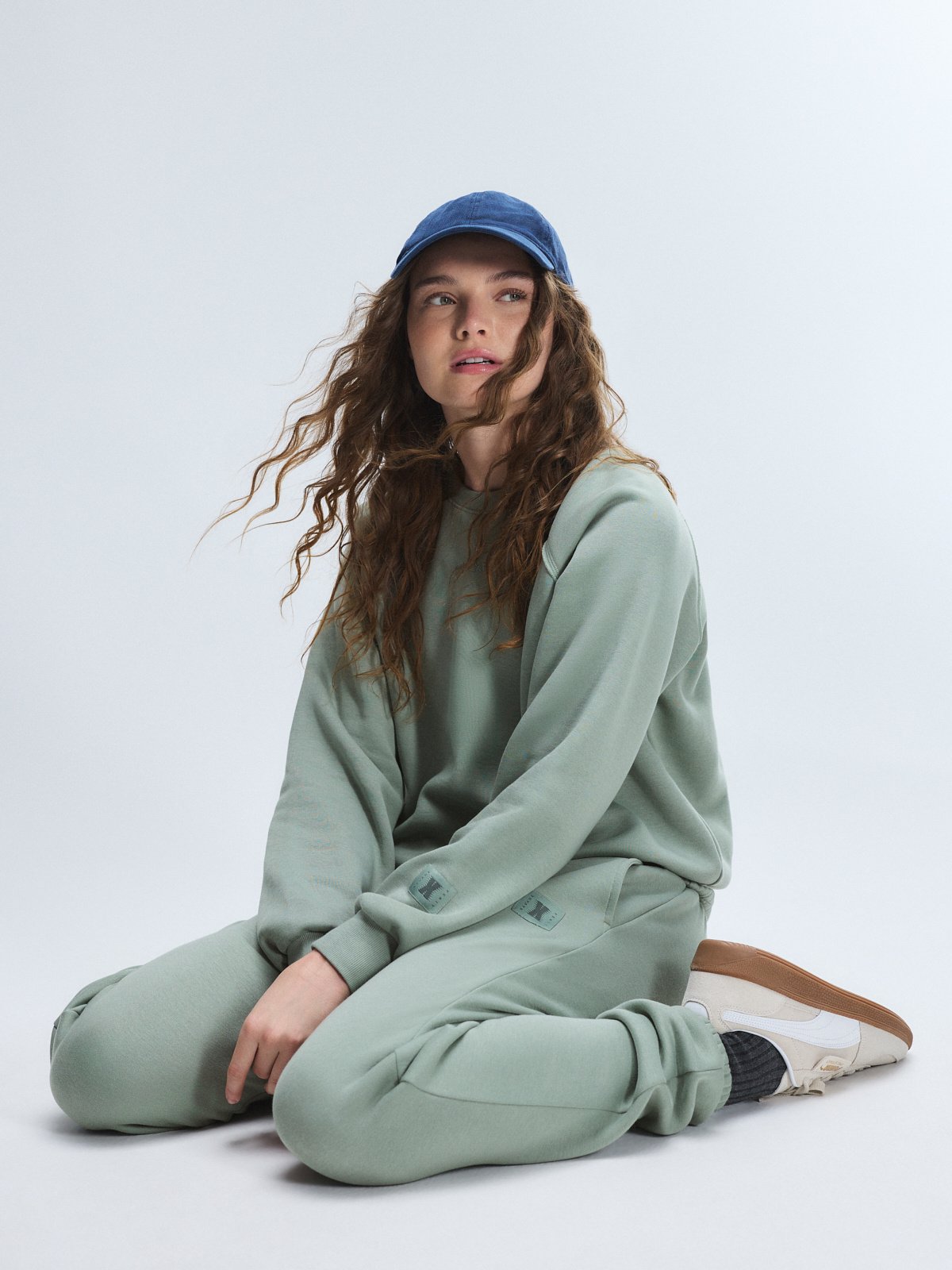 Essential Fleece Sweatshirt with Logo Embroidery