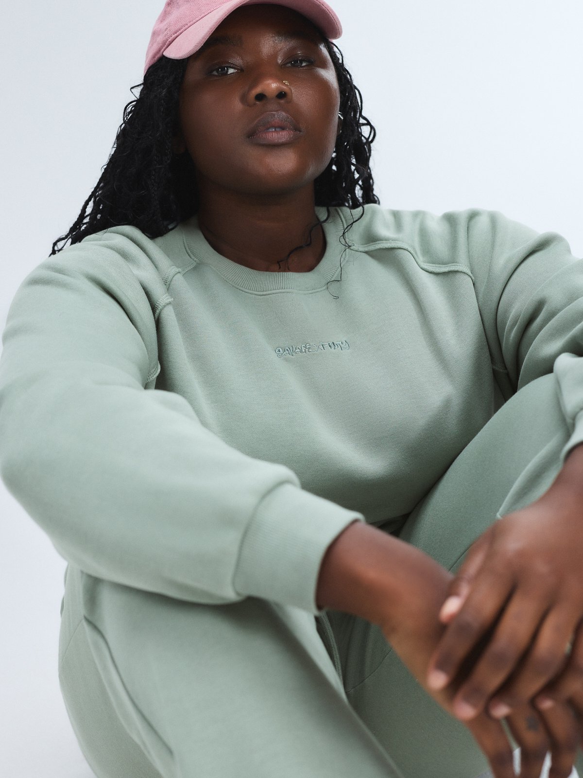 Essential Fleece Sweatshirt with Logo Embroidery