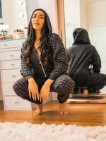 Forever Savage Hooded Onesie In Black Multi Savage X Fenty