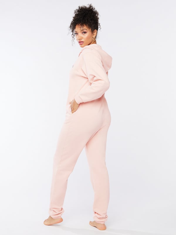 Forever Savage Breast Cancer Awareness Hooded Onesie In Pink Savage X Fenty