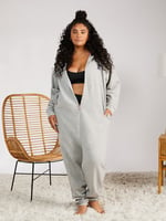 Forever Savage Hooded Onesie In Grey Savage X Fenty