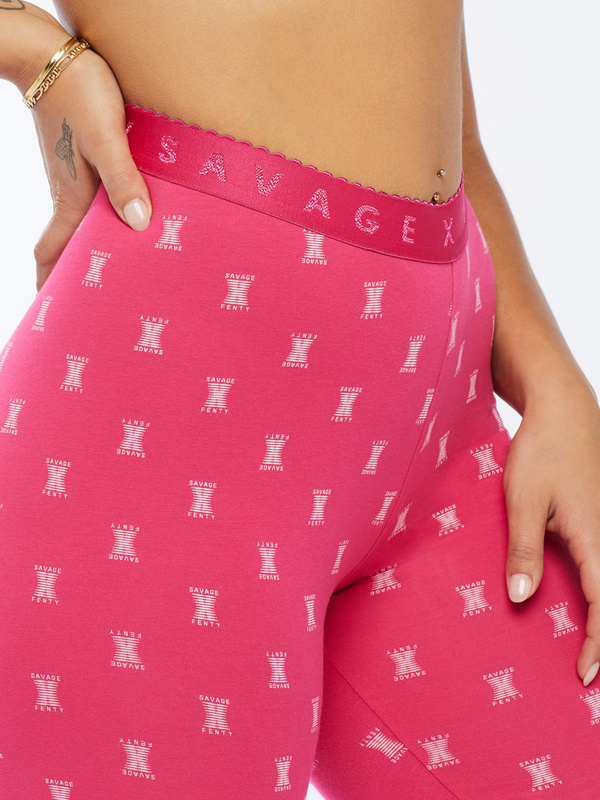 Savage X Cotton Jersey Legging In Multi Pink Savage X Fenty