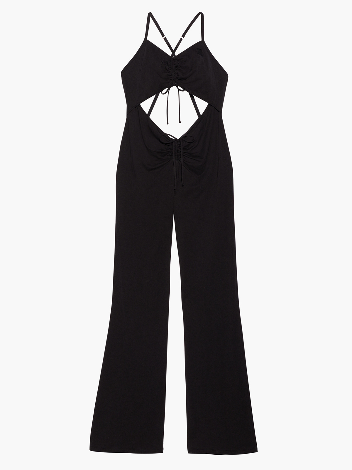 Drawstring Jumpsuit with Keyhole