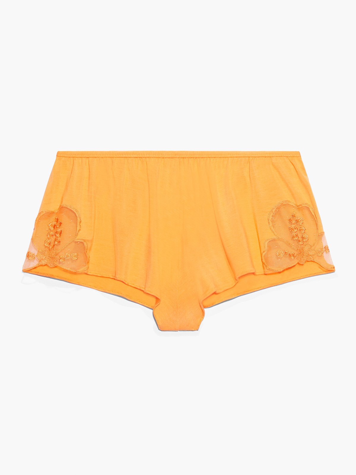 A Peek Behind the Lace Sleep Short in Orange | SAVAGE X FENTY