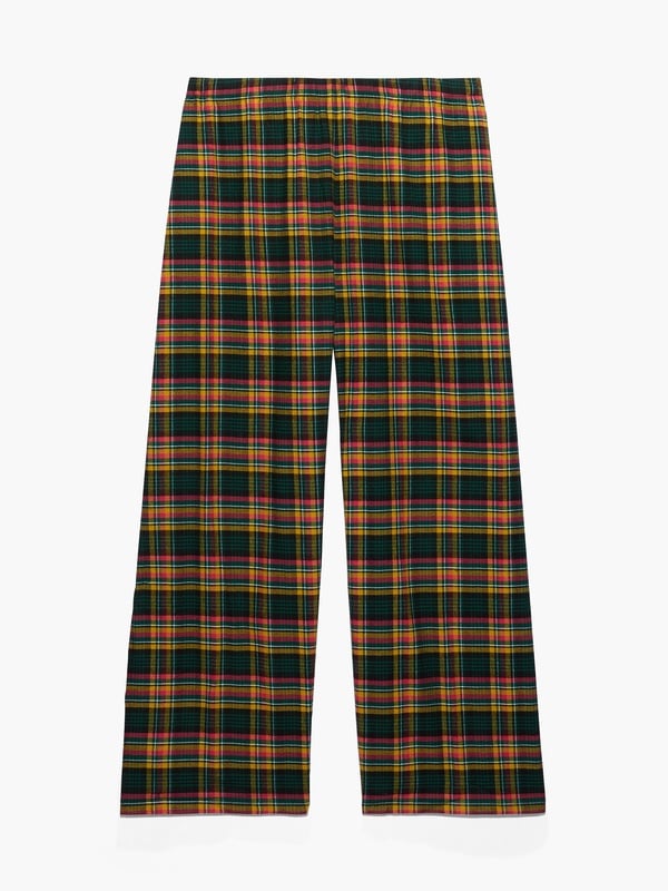 Tied Up Tartan Open-Back PJ Pant