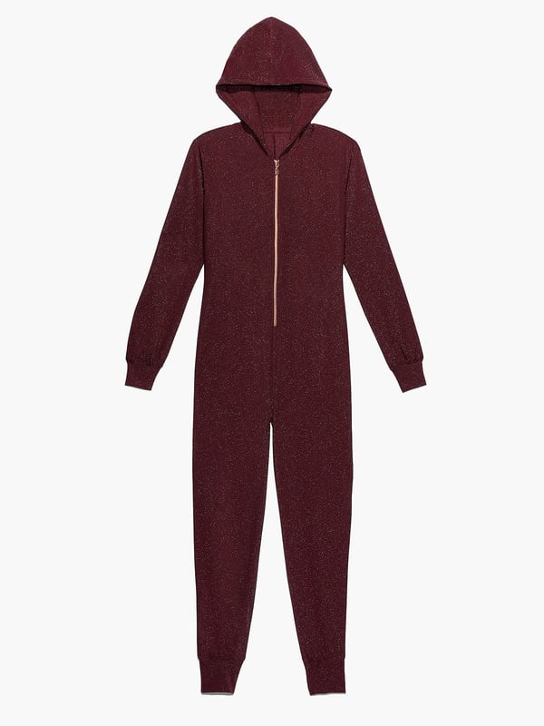 Sleep & Shine Hooded Onesie in Red SAVAGE X FENTY