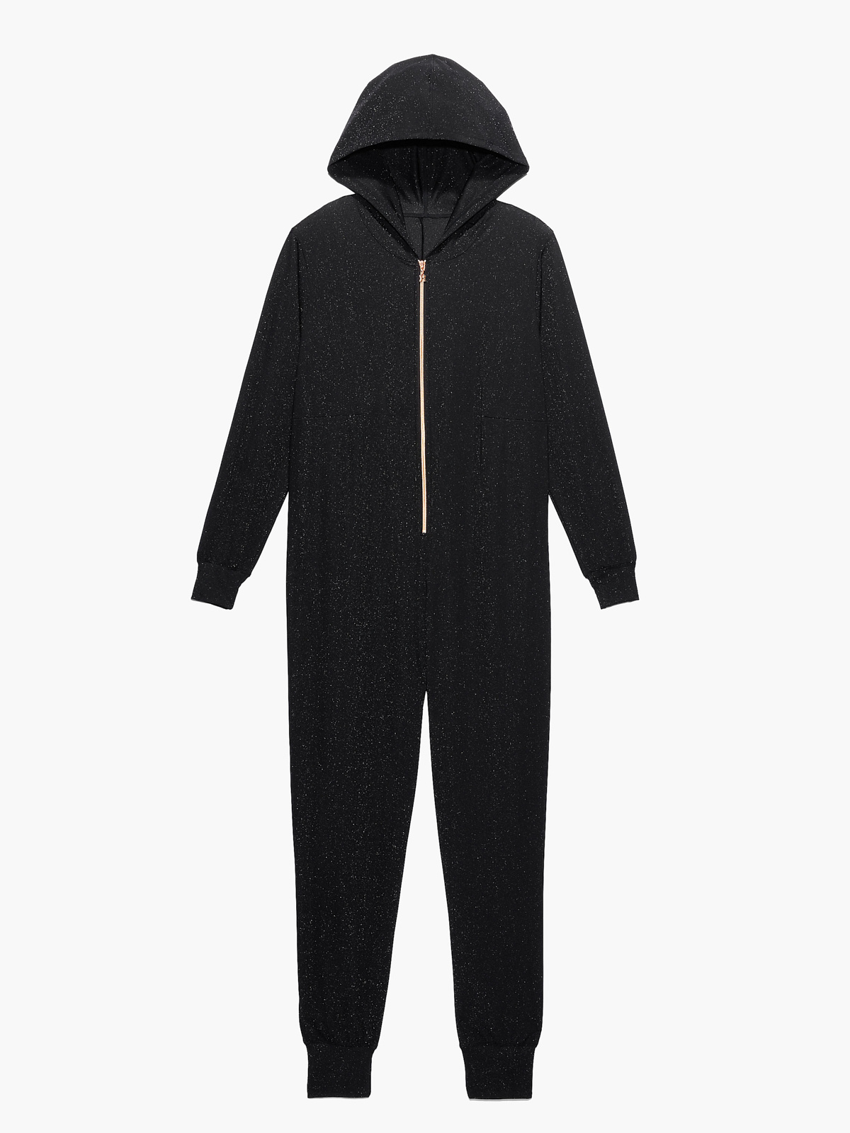 Sleep & Shine Hooded Onesie in Black SAVAGE X FENTY