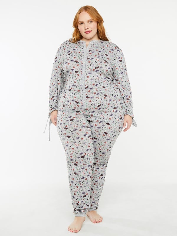 Pajama Set Womens Onesie Pajamas With Back Flap Back Flap Cute