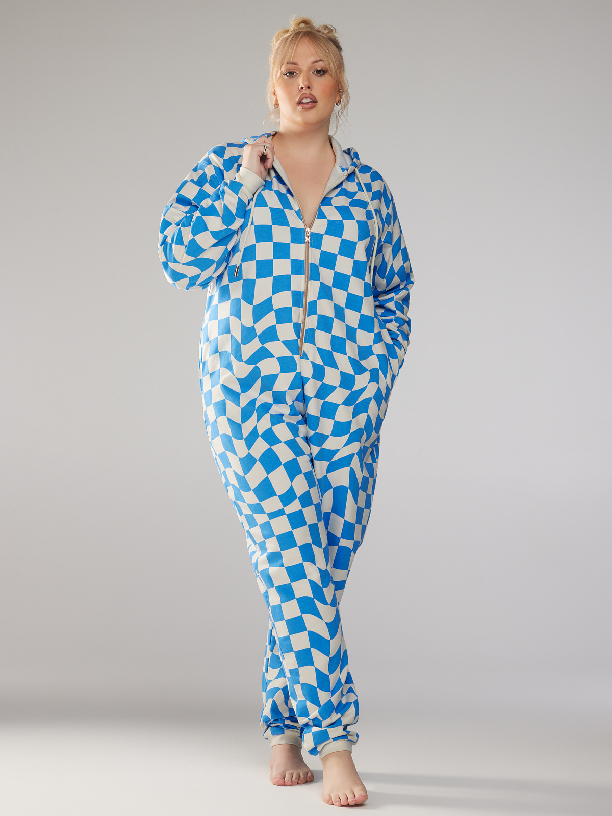 Monogram Cloud Pajama Jumpsuit in Blue - WOMEN - Ready-to-Wear