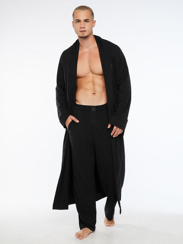 Savage X Terry Long Robe in Black 