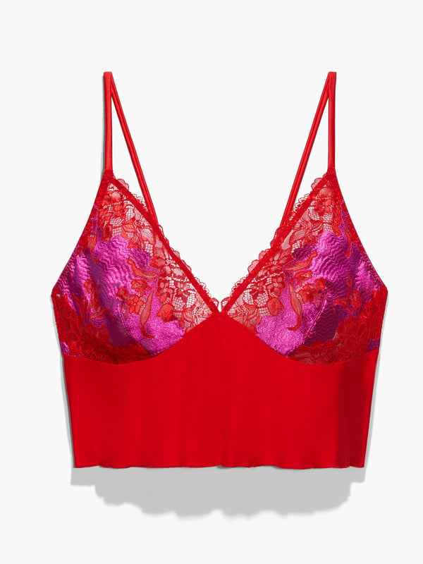 Lace'd Up Cami in Multi & Pink & Red | SAVAGE X FENTY France