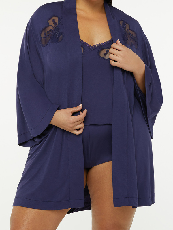 A Peek Behind the Lace Dressing Gown