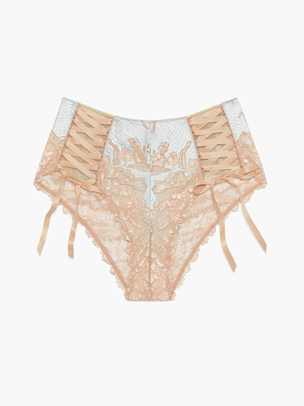 Lace'd Up Strappy Short in Green & Multi & Pink SAVAGE X FENTY Spain