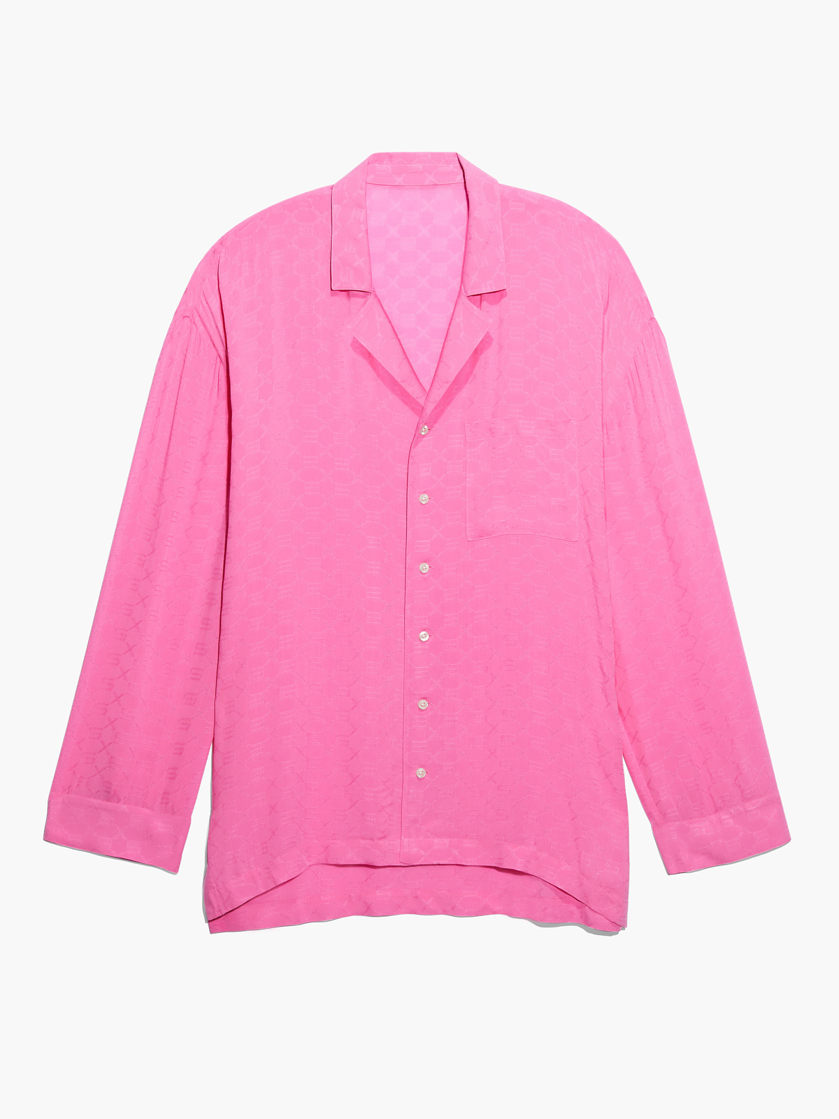 Monogram Voile Sleep Shirt in Pink