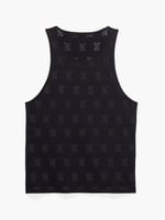 Savage X, Men's Flocked Monogram Tank, Deep Forest Green, XS at