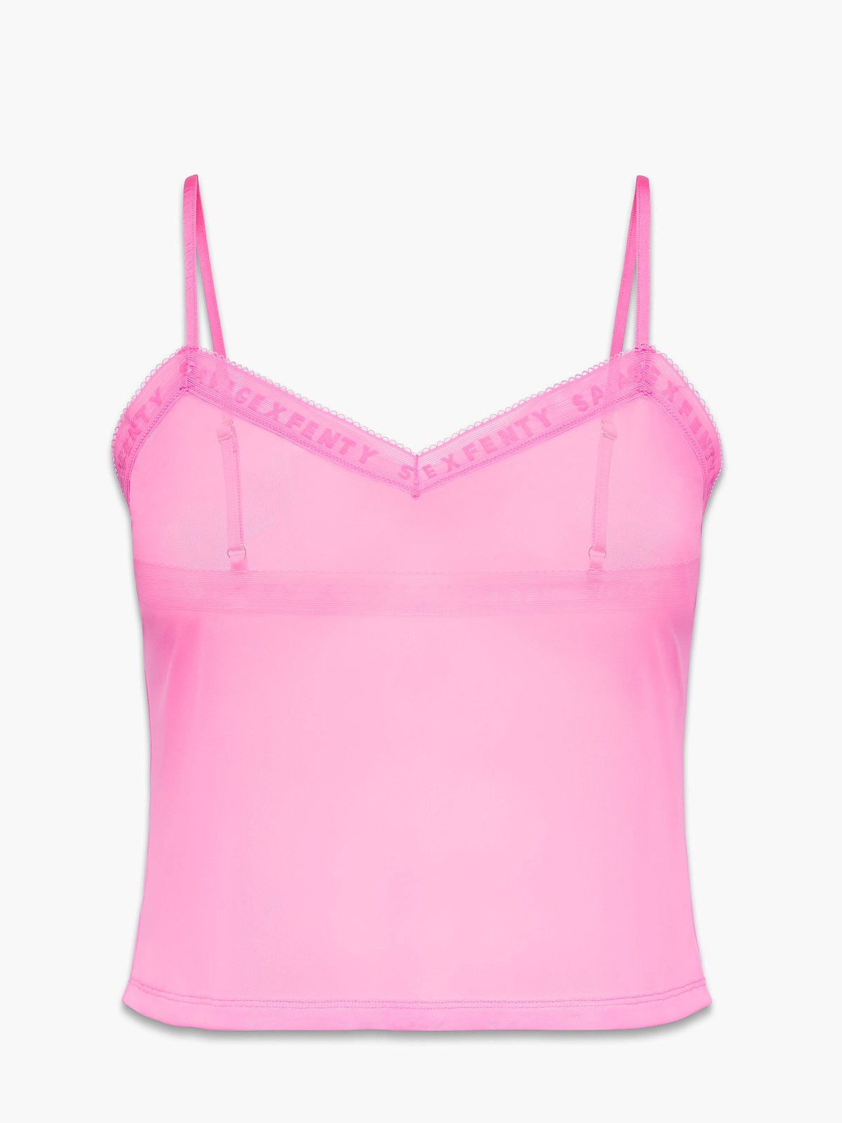 Logo-Trim Mesh Sleep Cami