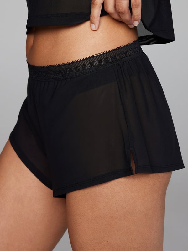 Logo-Trim Mesh Sleep Short
