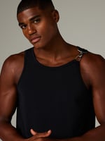 Heat Wave Sleep Tank in Black