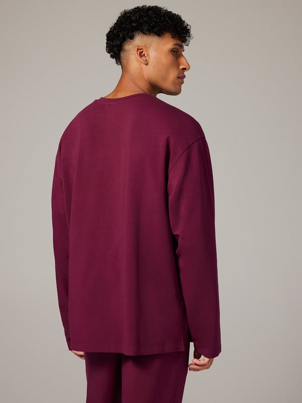 Savage X French Terry Long-Sleeve Sleep Tee