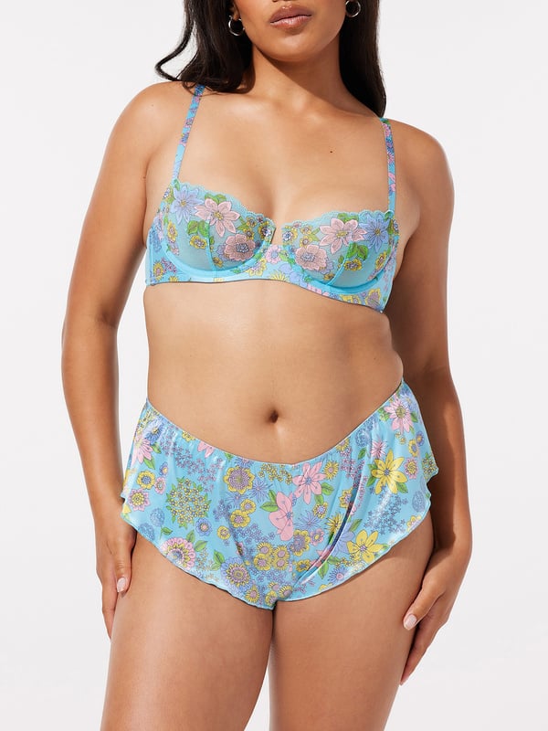 Mod Poppy Stretch-Satin Tap Short