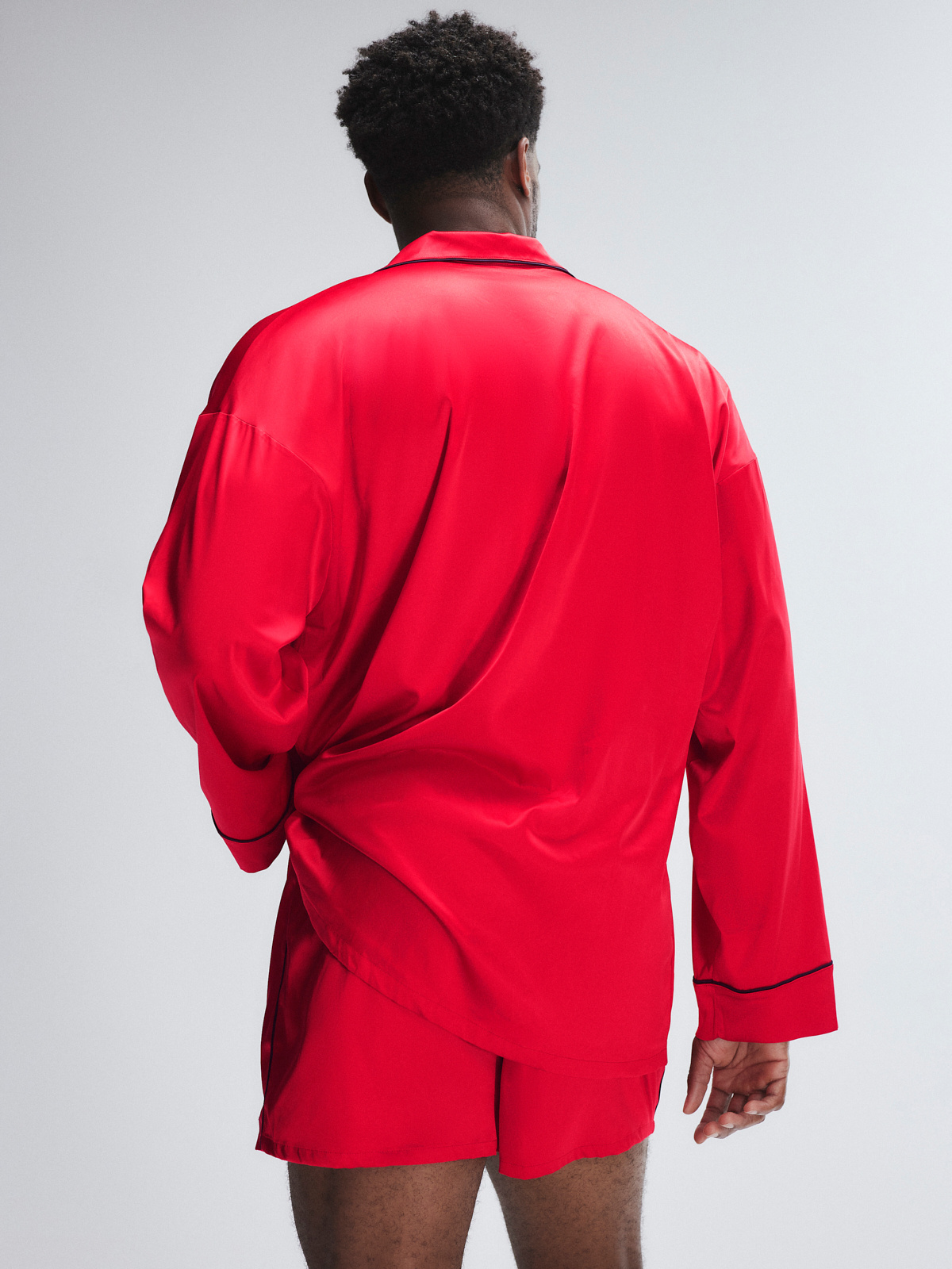 The Classics Satin Sleep Shirt in Red | SAVAGE X FENTY
