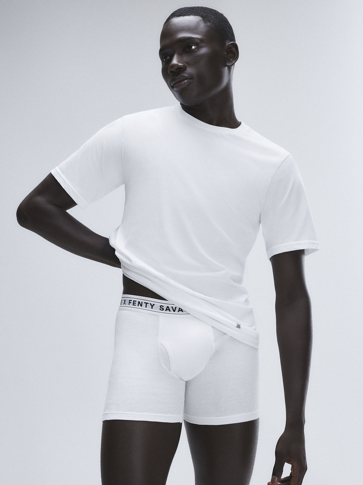 Savage Classix Crew Tee 3-Pack in White | SAVAGE X FENTY