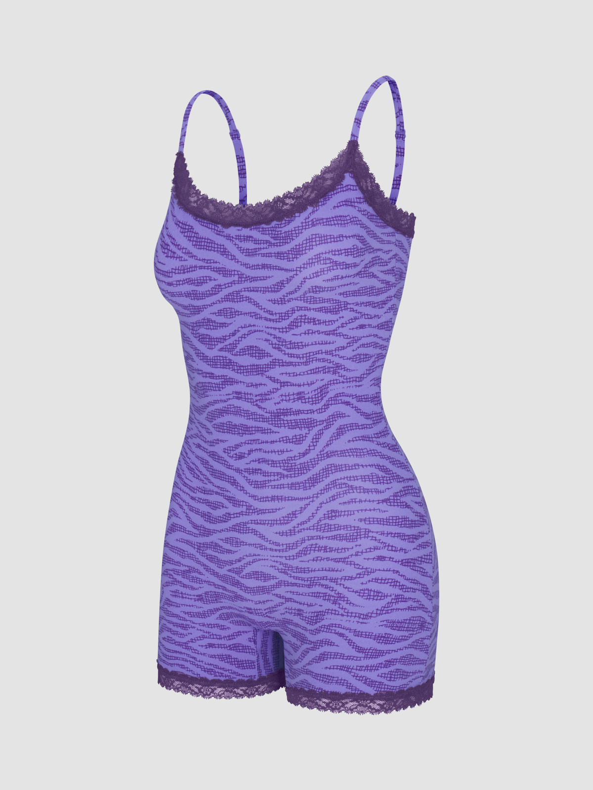 Snug Hug Sleep Romper in Multi & Purple | SAVAGE X FENTY