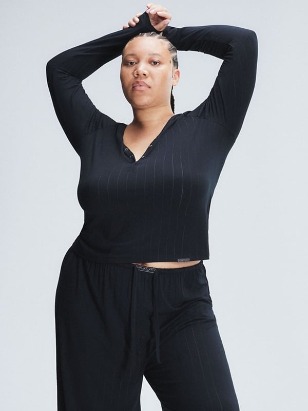 Sleek Stitch Modal Sleep Henley