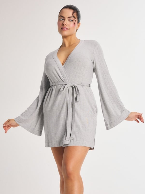 Sleek Stitch Modal Short Robe