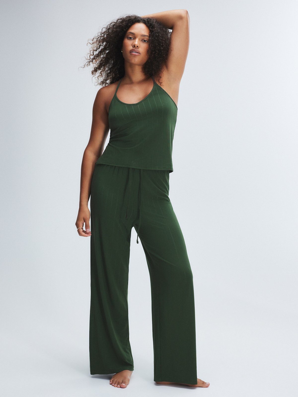 Sleek Stitch Mid-Rise Sleep Pant