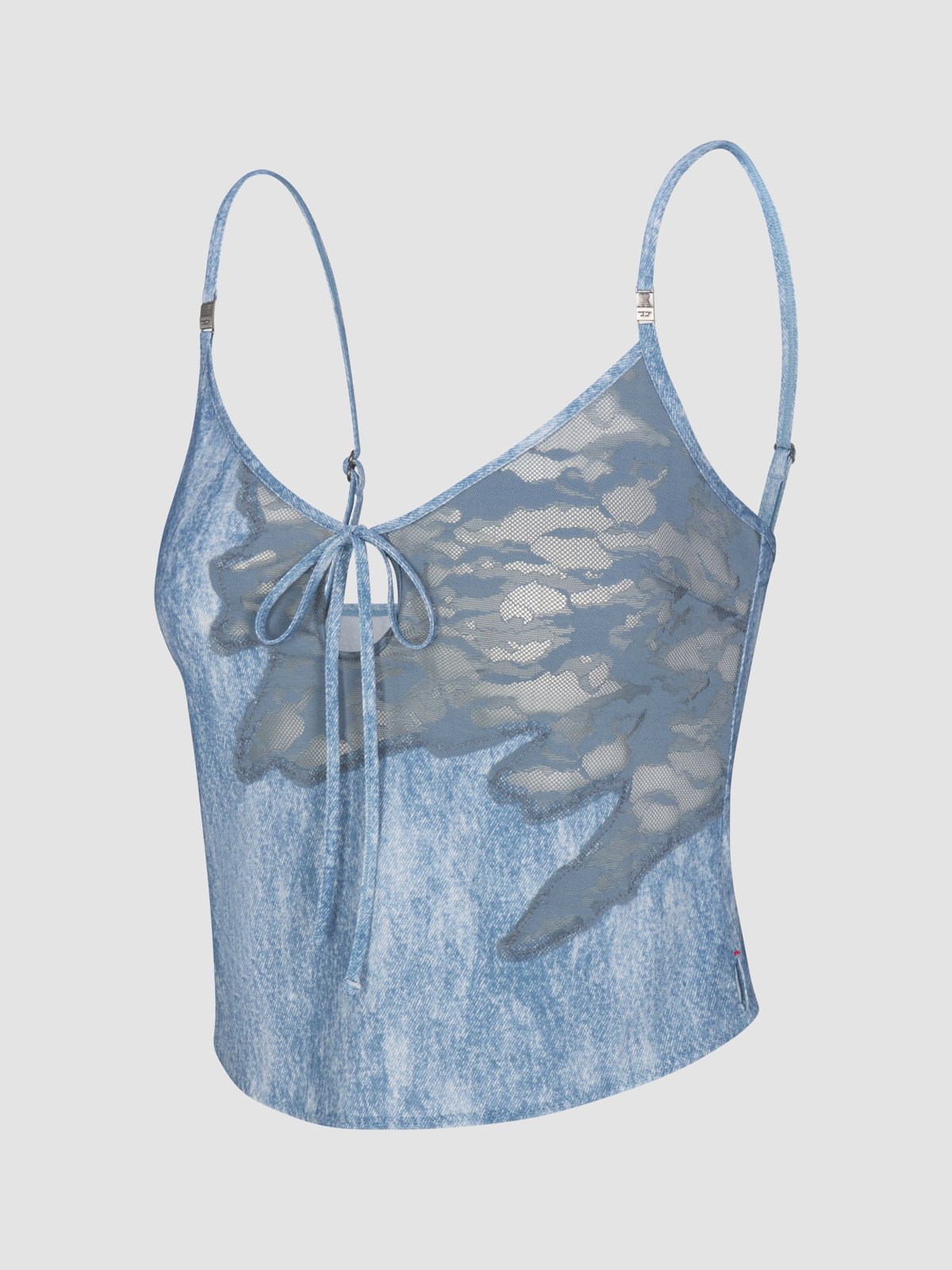 Savage X Diesel Stonewash and Lace Sleep Cami