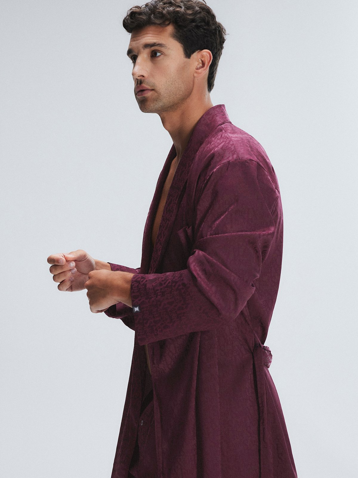 Signature Script Satin Smoking Jacket