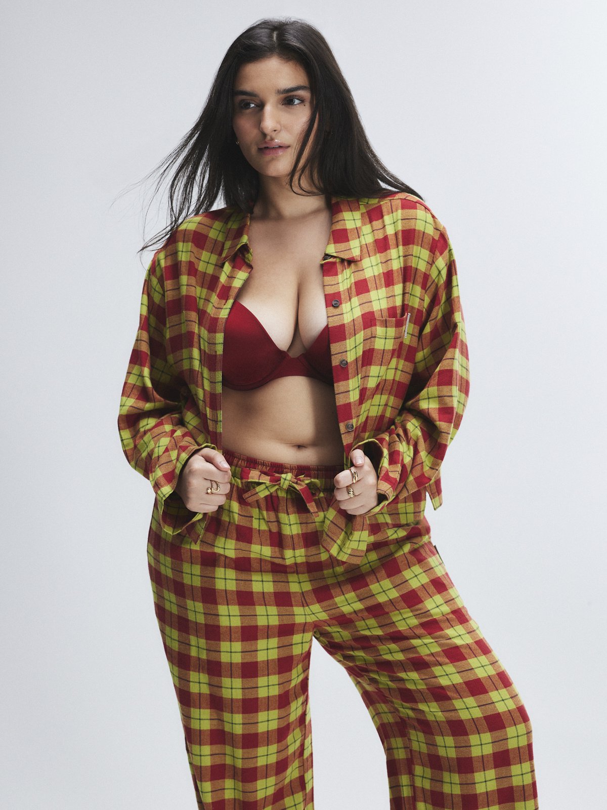 Women's Flannel Feels Sleep Top and Bottom 2-Piece Set